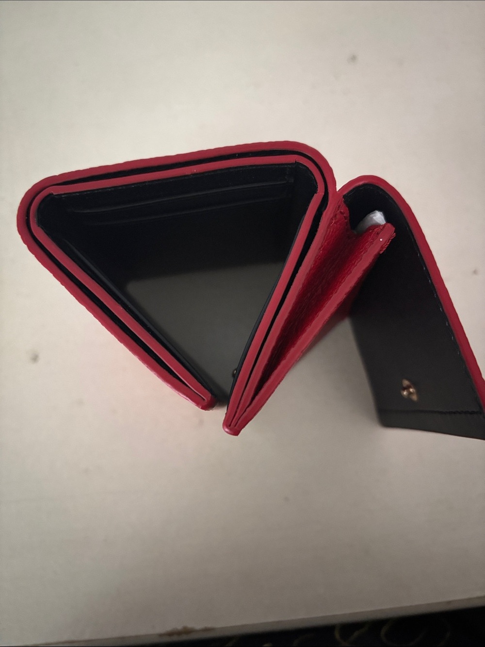 Marc Jacobs Red Pebbled Leather Card Holder Wallet - Picture 7 of 7